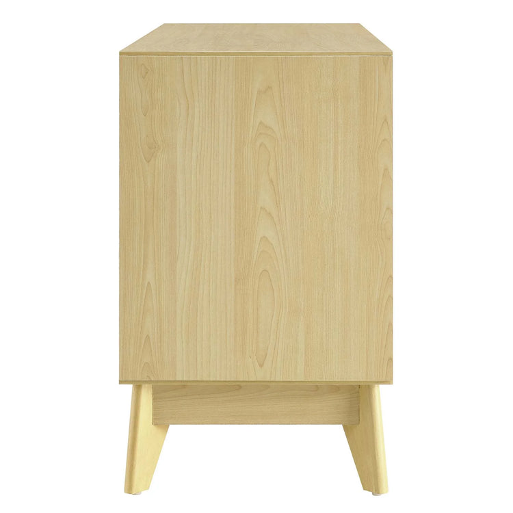 Gabinete de 43” de madera Ovidio de lado.