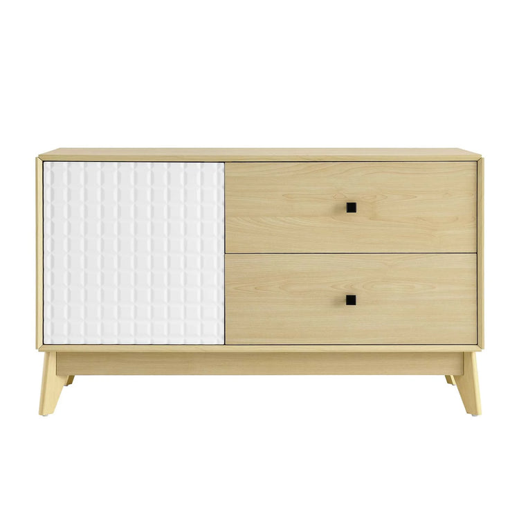 Gabinete de 43” de madera Ovidio de frente.