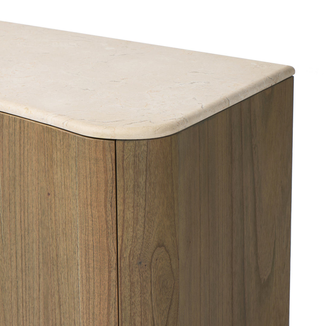 Archivero de madera de Mindi sólida Gru