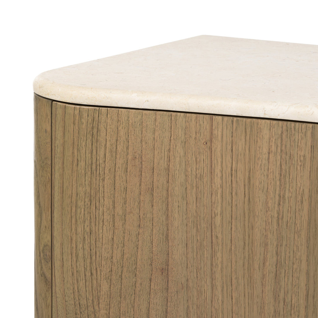 Archivero de madera de Mindi sólida Gru