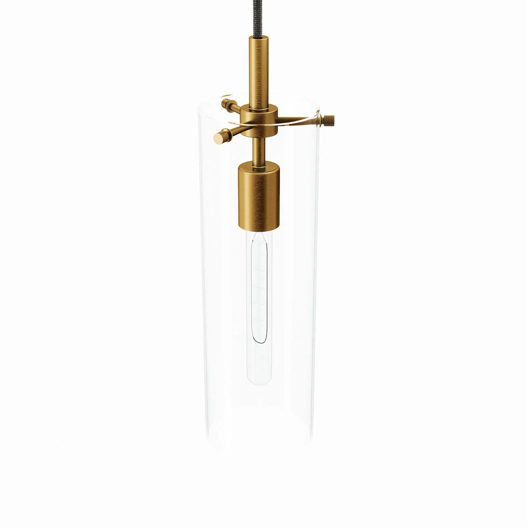 Lámpara colgante elegante con vidrio de cilindro Skye