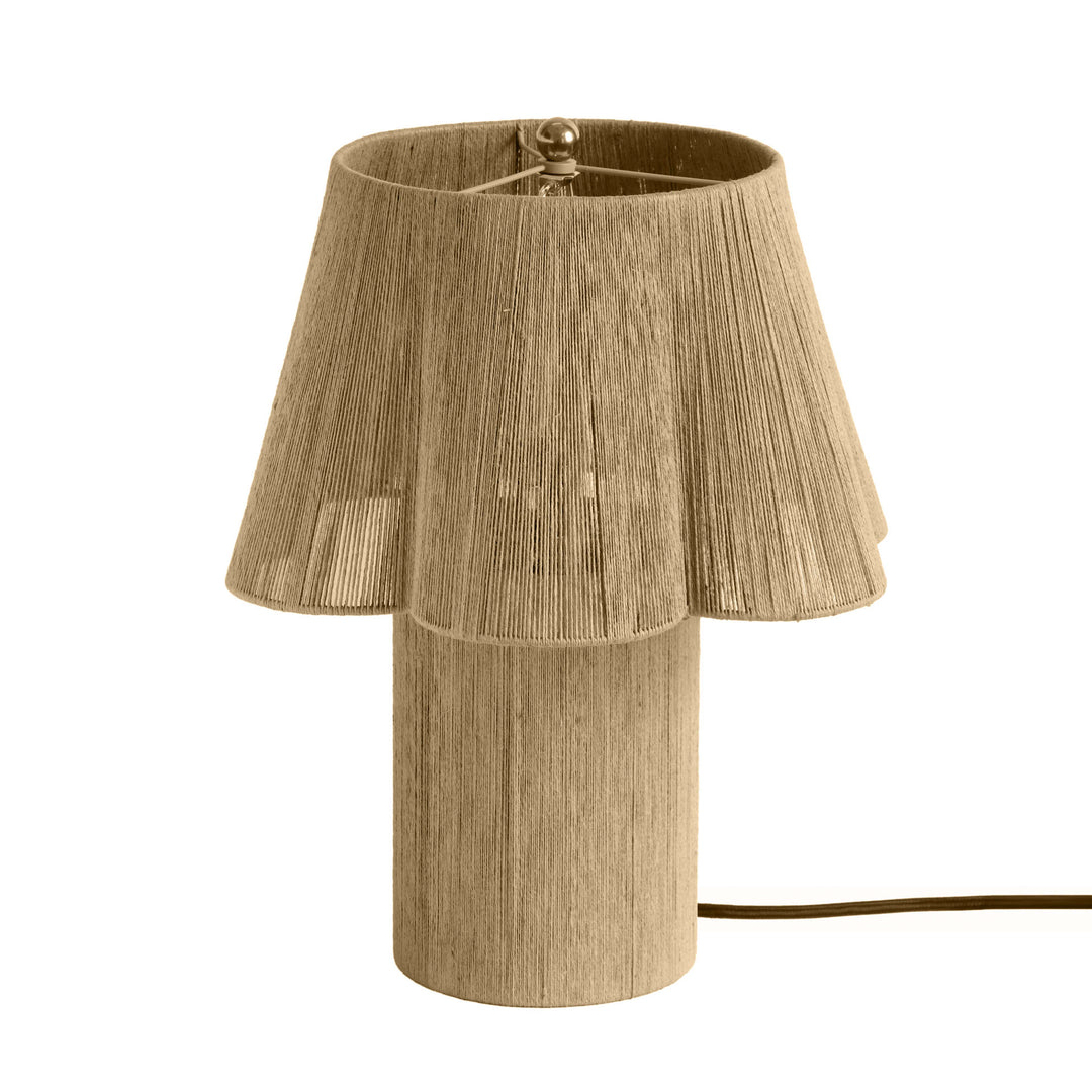 Lámpara de mesa acanalada Tinno