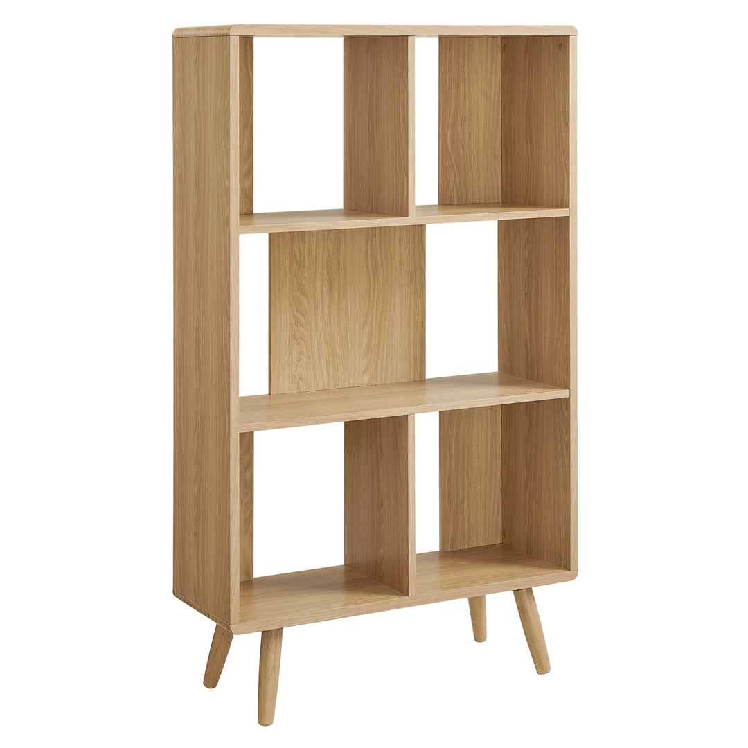 Librero de madera de 31” Ettore color roble.