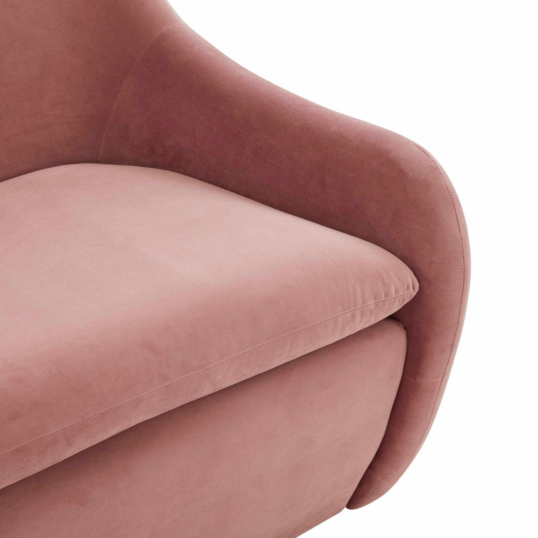 Loveseat sofá de dos plazas en terciopelo Mehdi