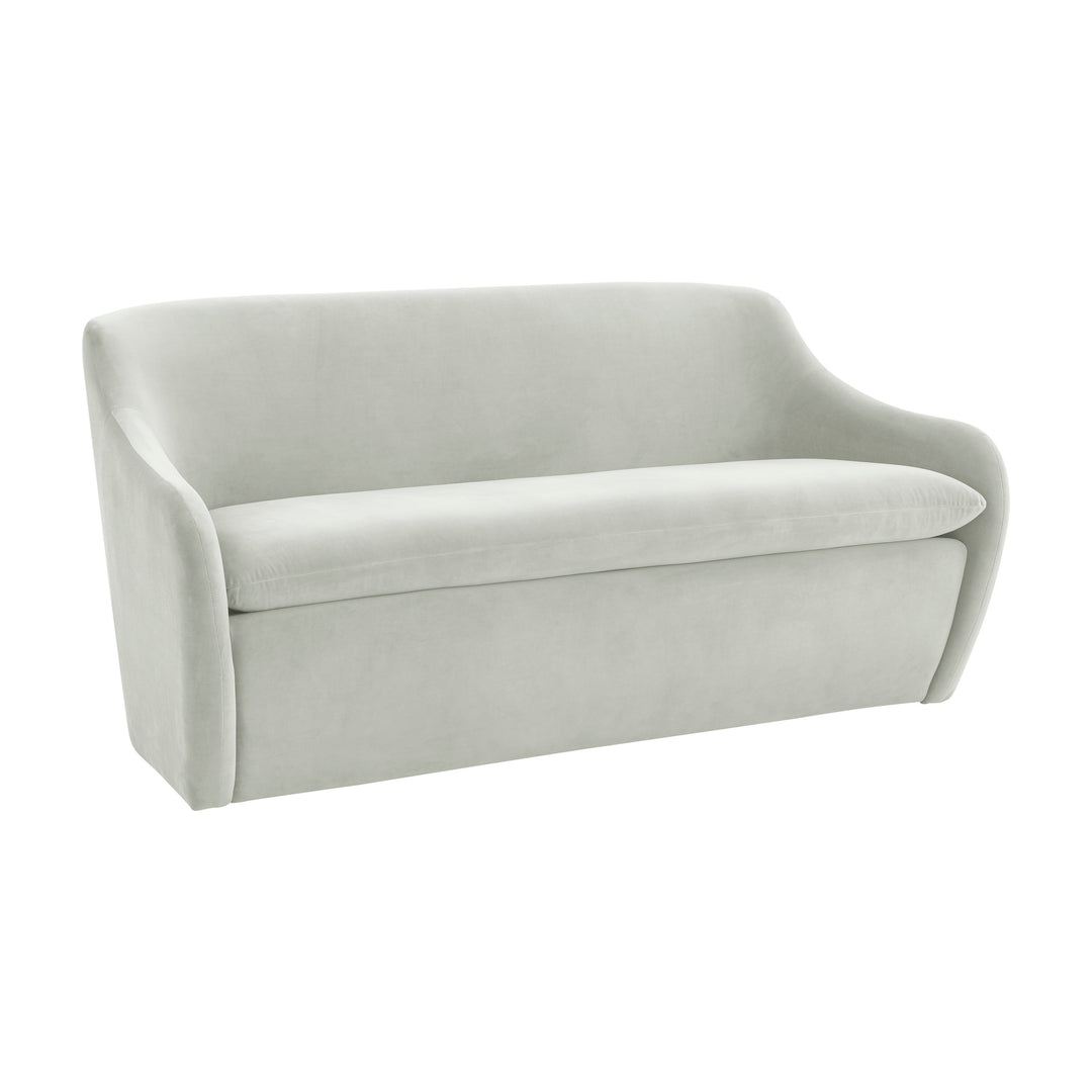 Loveseat sofá de dos plazas en terciopelo Mehdi