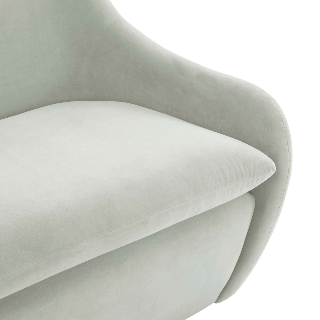 Loveseat sofá de dos plazas en terciopelo Mehdi