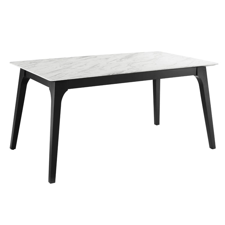 Mesa de comedor de mármol sintético Dalia 63".