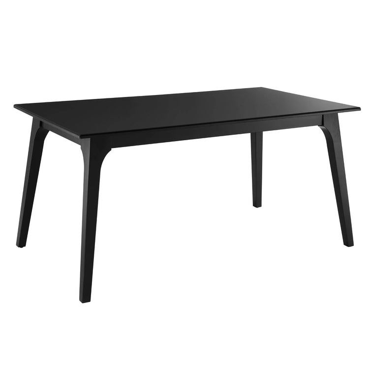 Mesa de comedor rectangular negra 63" Amira.