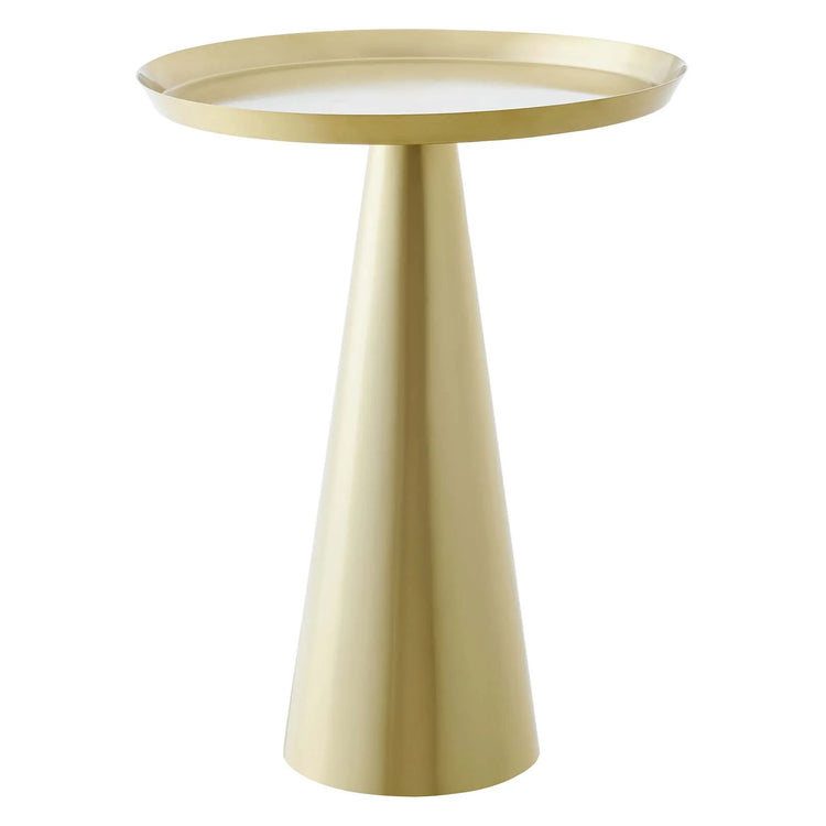 Mesa auxiliar de metal color latón Bryant.