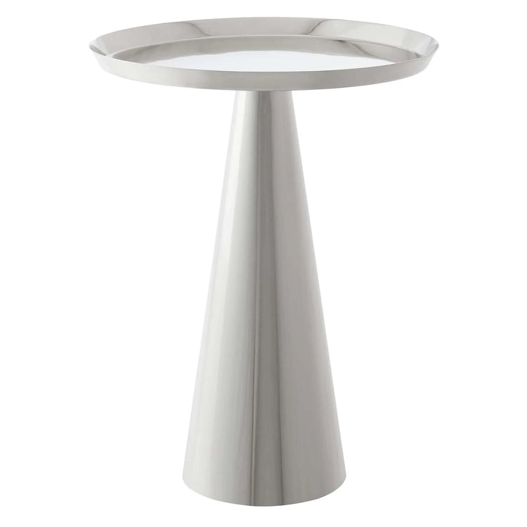Mesa auxiliar de metal color niquel Bryant.