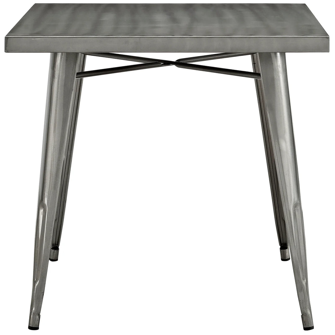 Mesa comedor de metal cuadrada Jauris