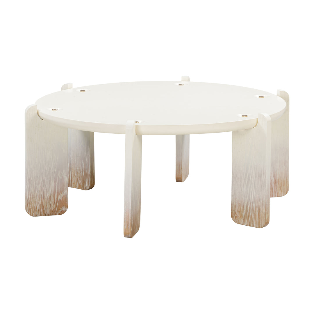 Mesa de centro Bea color crema.
