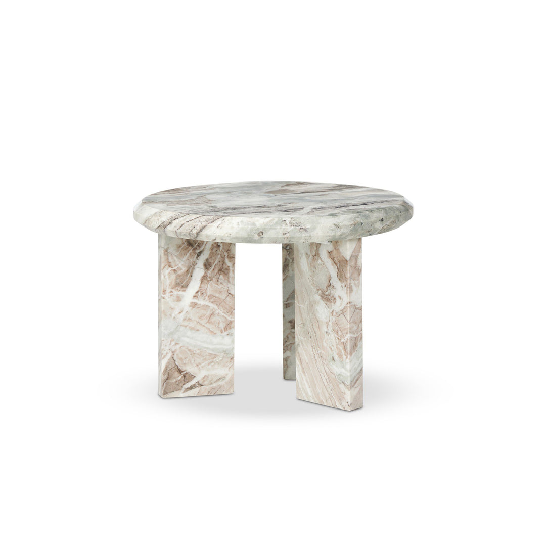 Mesa de centro chica de mármol sólido Johnson