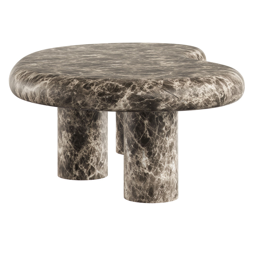 Mesa de centro con forma de riñón para exteriores Eithan