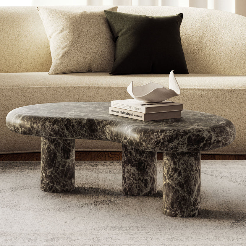 Mesa de centro con forma de riñón para exteriores Eithan