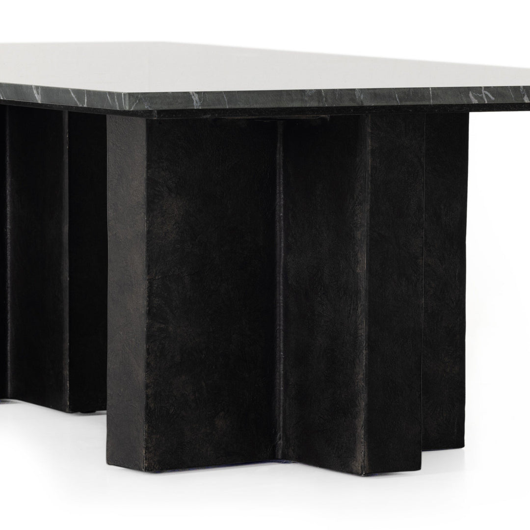 Mesa de centro con mármol sólido Jorg