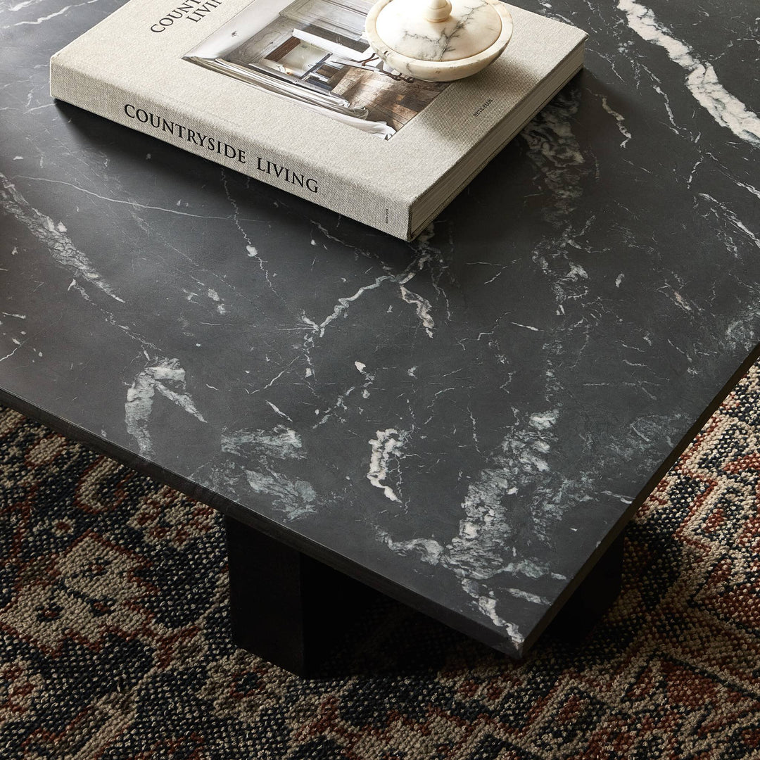 Mesa de centro con mármol sólido Jorg