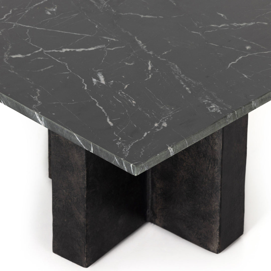 Mesa de centro con mármol sólido Jorg
