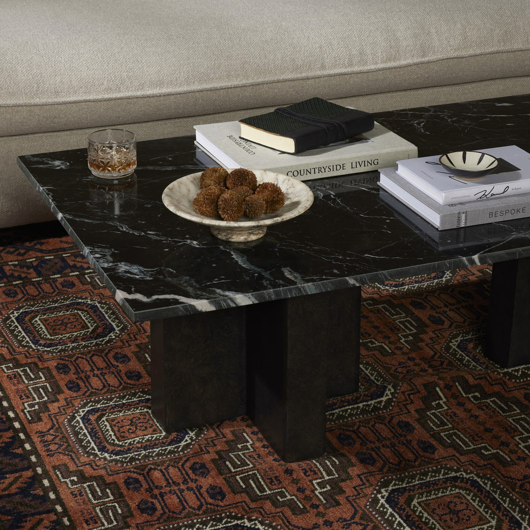 Mesa de centro con mármol sólido Jorg