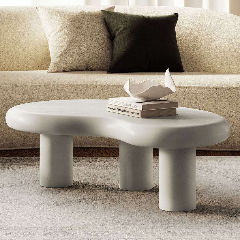 Mesa de centro curveado para exteriores Eithan