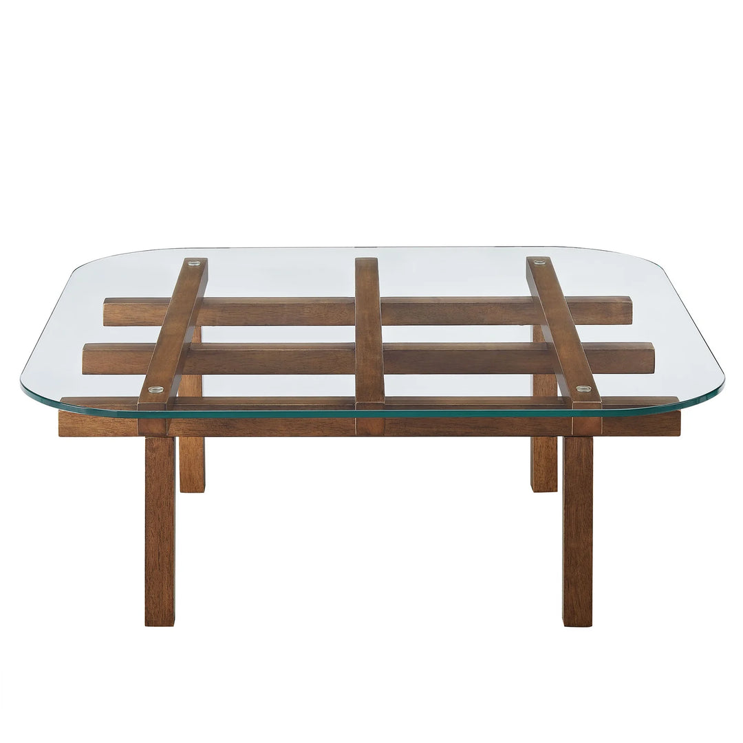 Mesa de centro de 35” con vidrio templado Jade