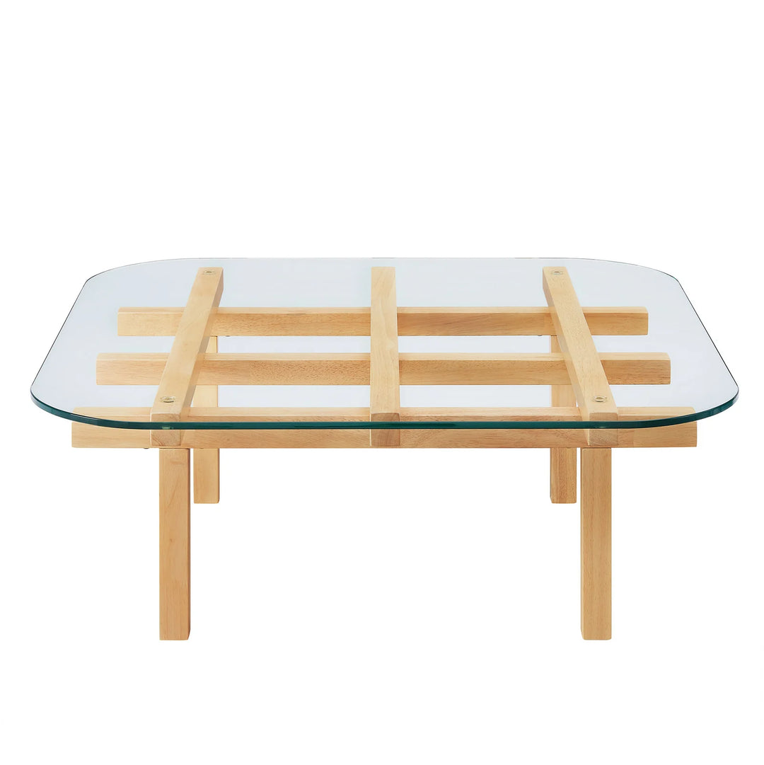 Mesa de centro de 35” con vidrio templado Jade