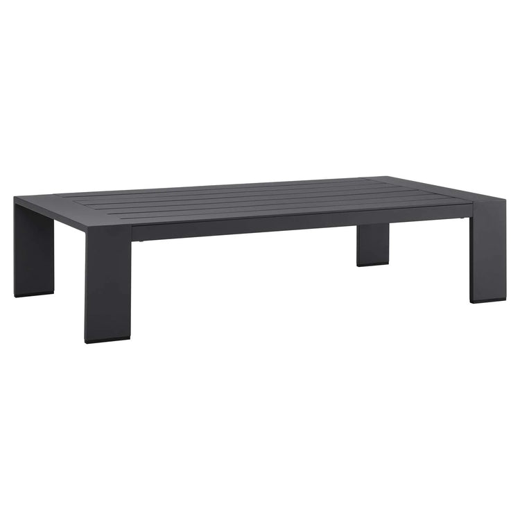 Mesa de centro de aluminio gris para exteriores Neuba.