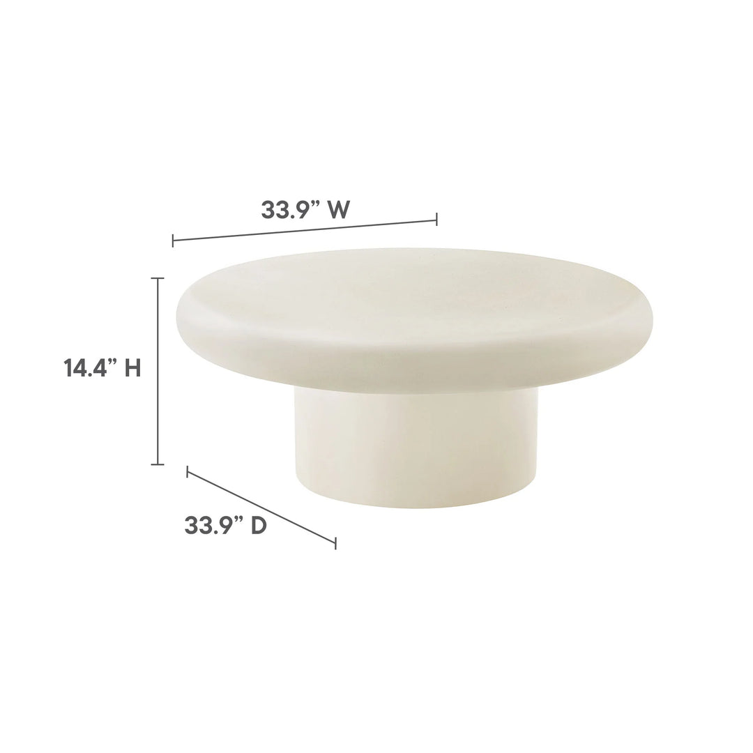 Mesa de centro de concreto para exteriores Evie