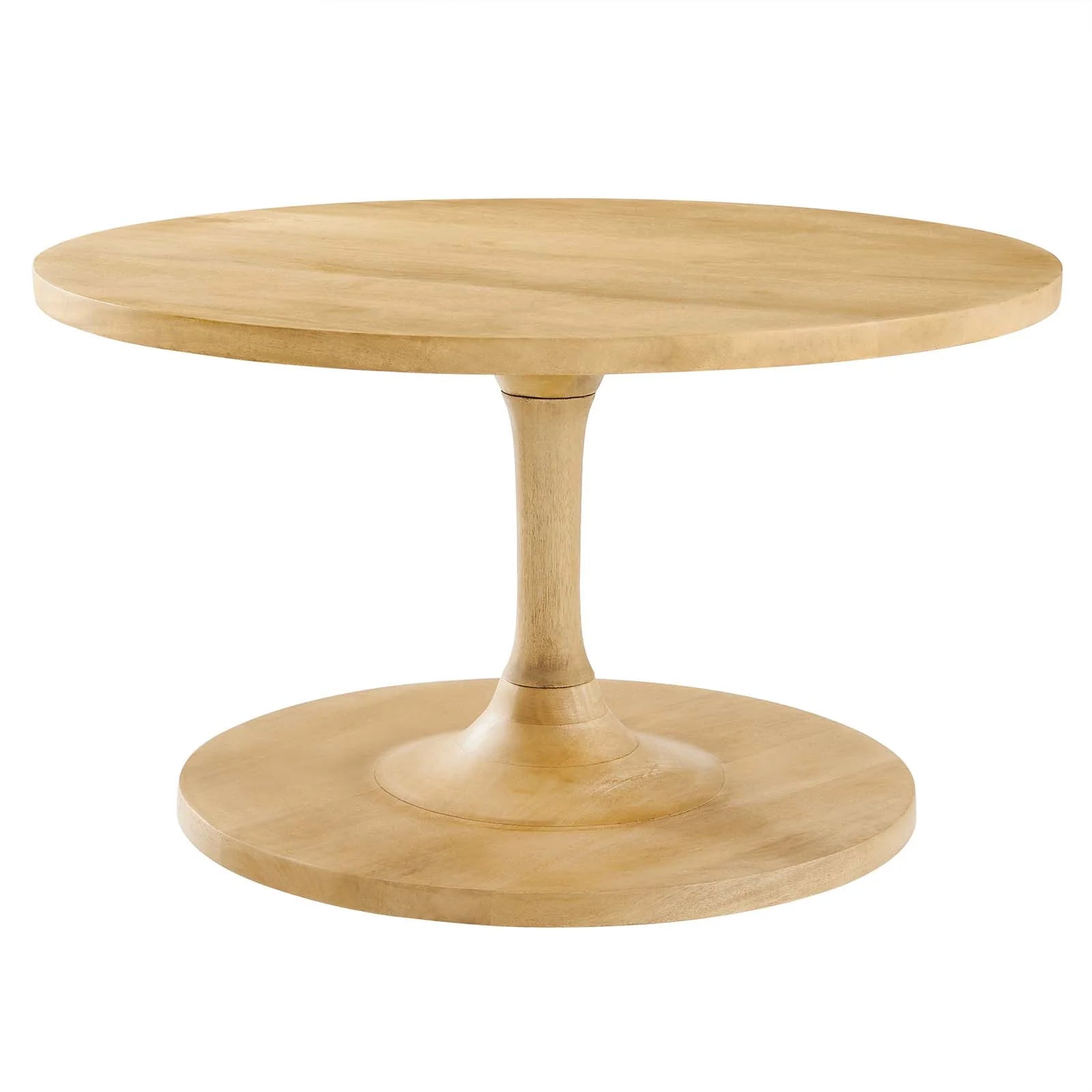 Mesa de centro de madera de mango color roble Esteven.