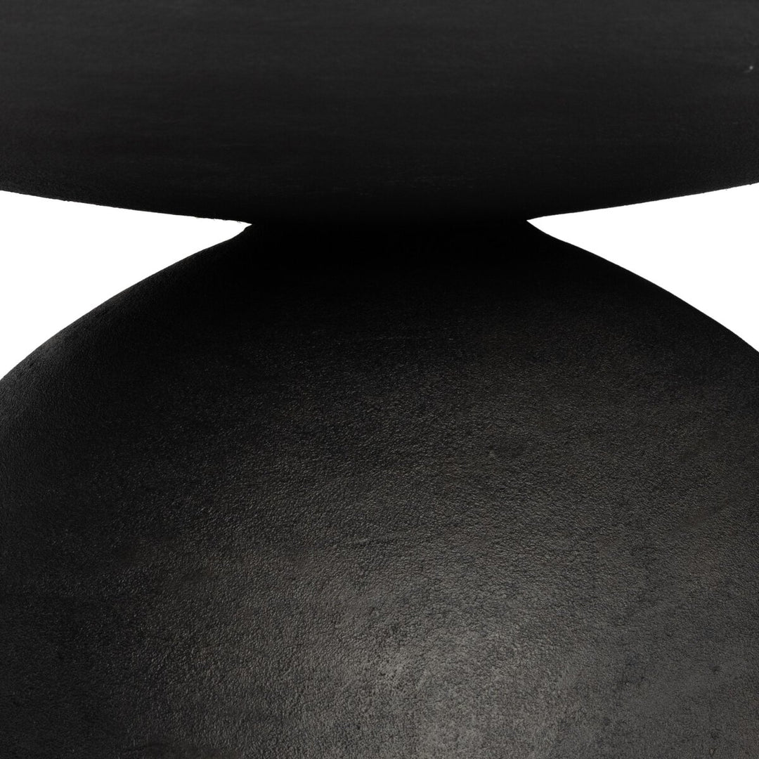 Mesa de centro de mármol y aluminio Nyx