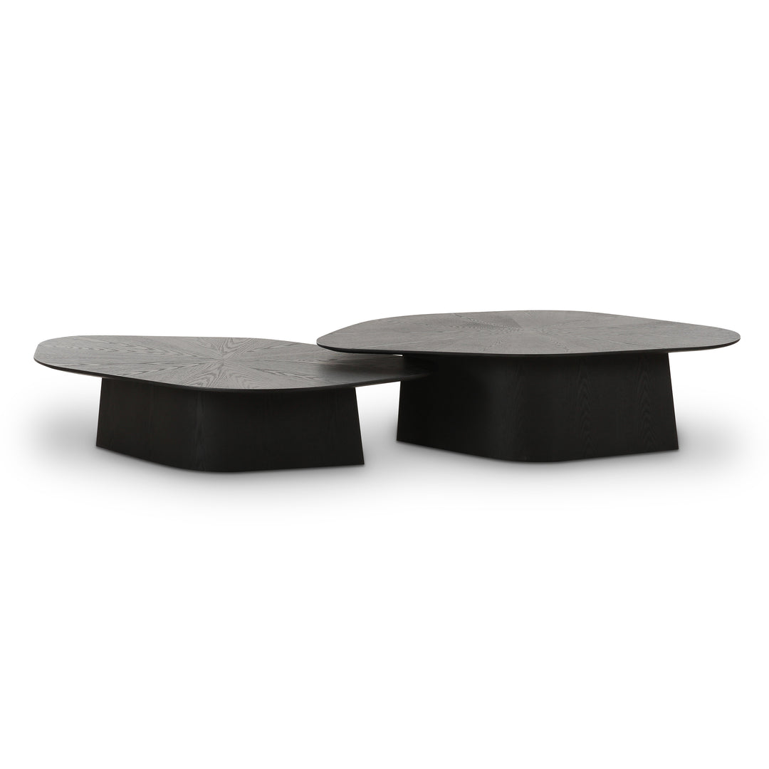 Mesa de centro estilo nido Hazael color negro.