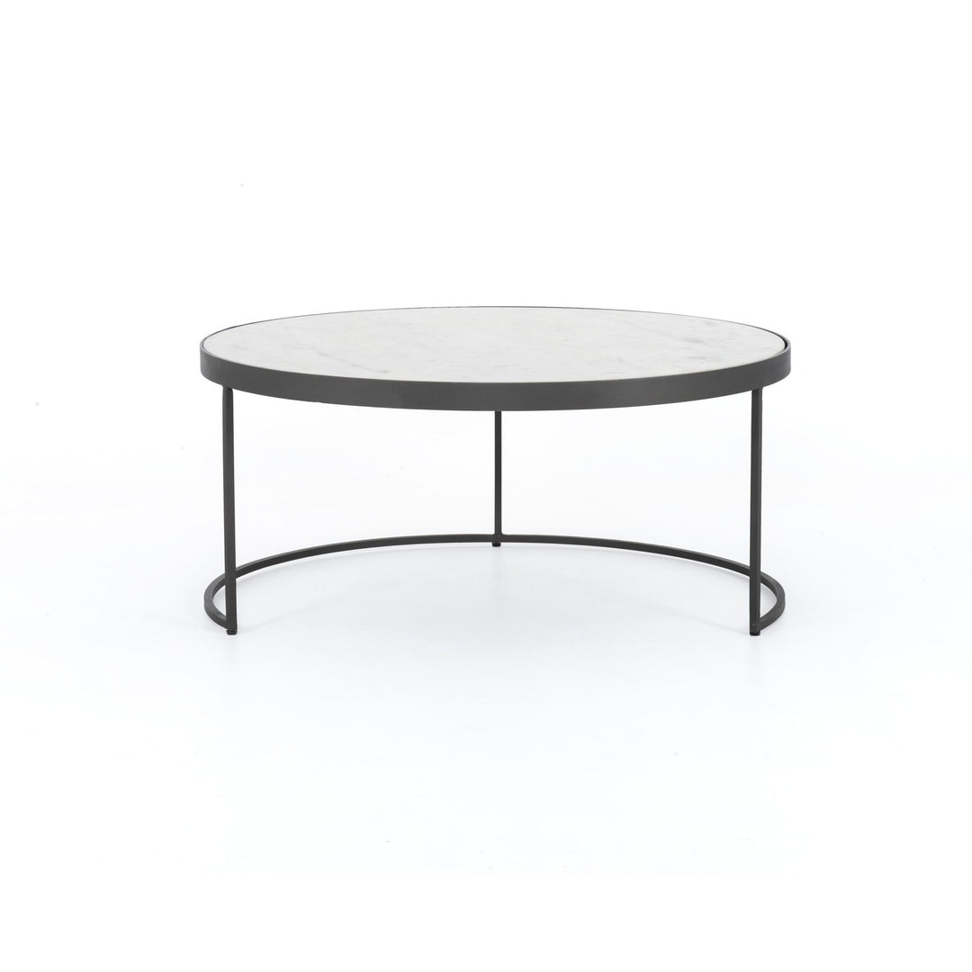 Mesa de centro estilo nido con mármol Codie