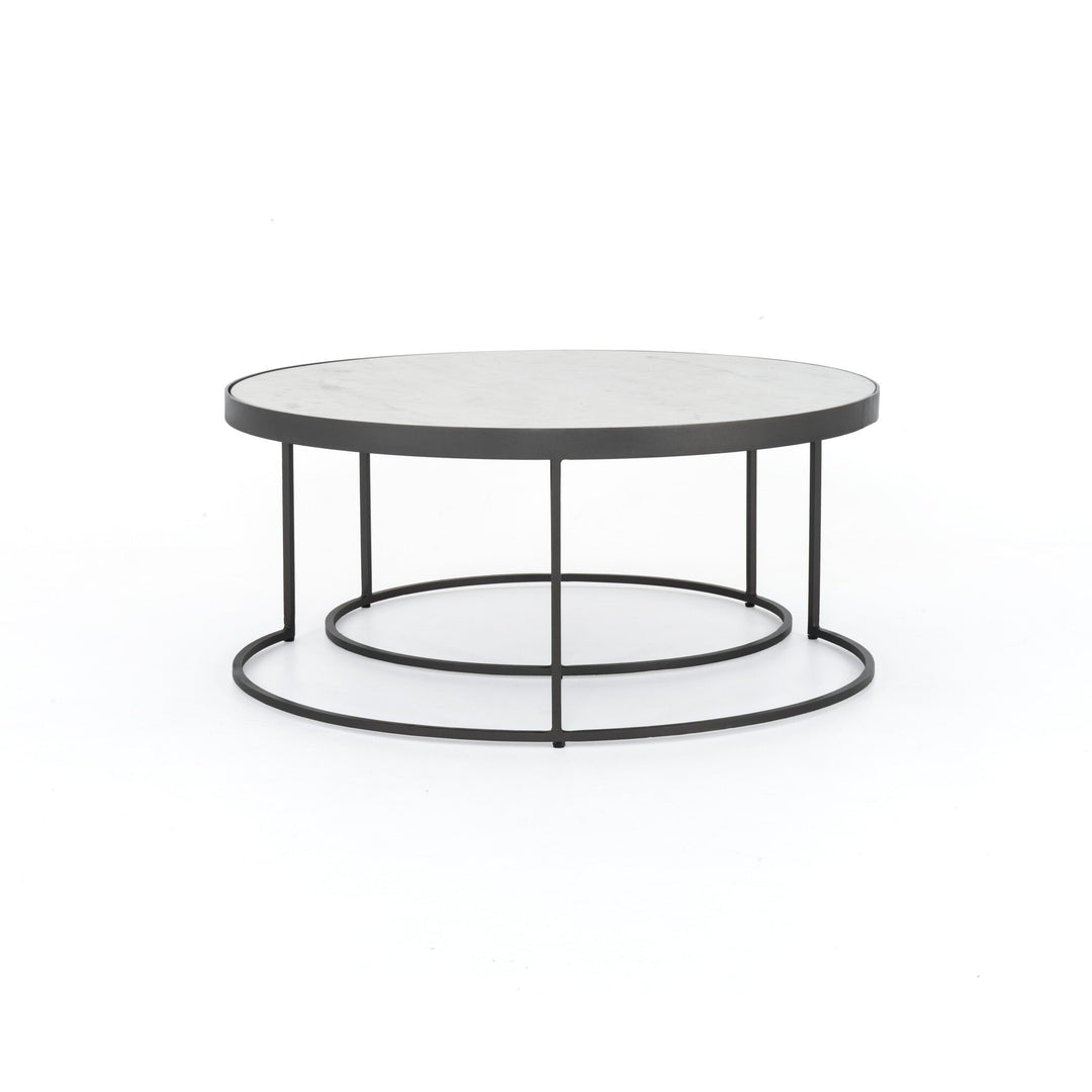 Mesa de centro estilo nido con mármol Codie