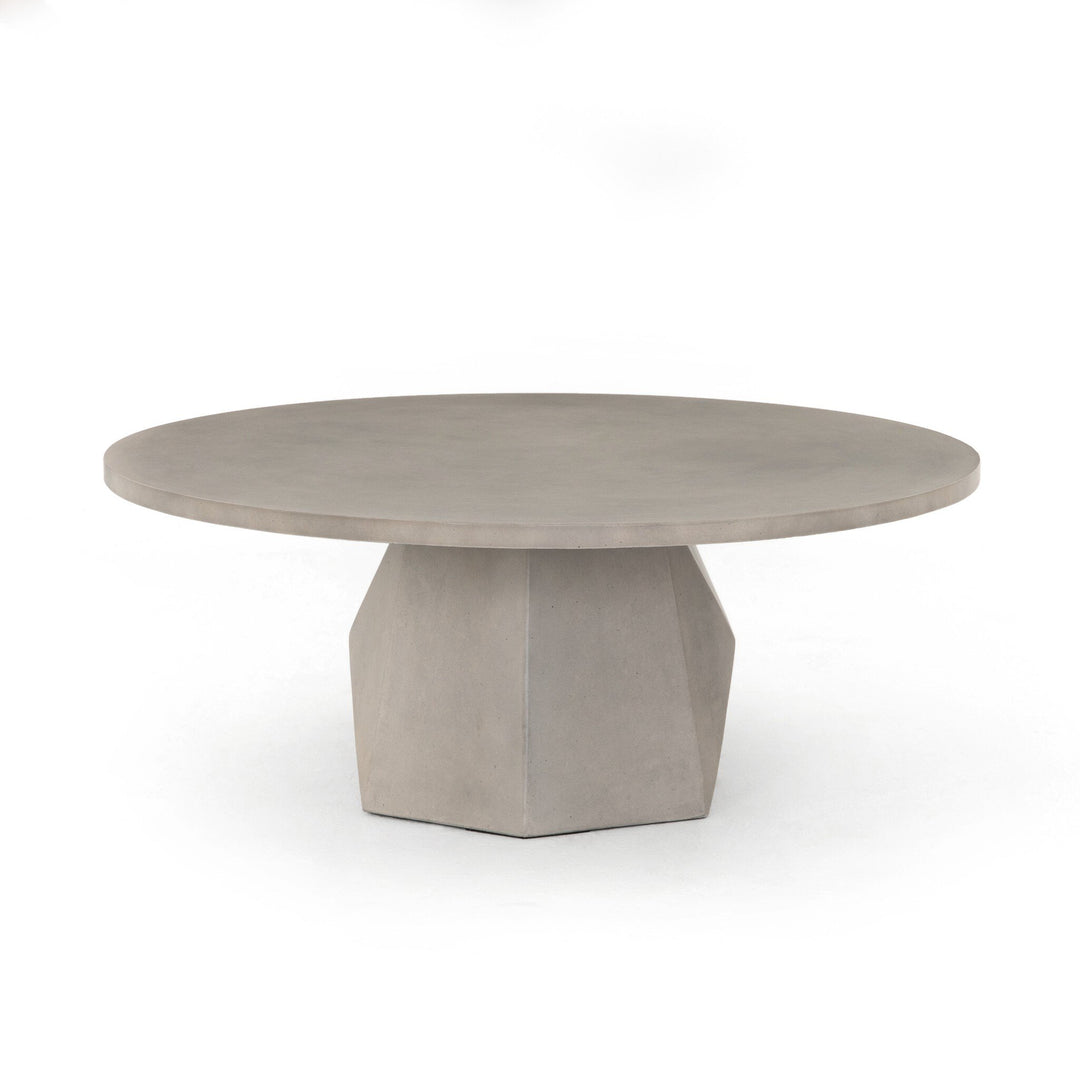Mesa de centro exterior redonda de concreto Annai