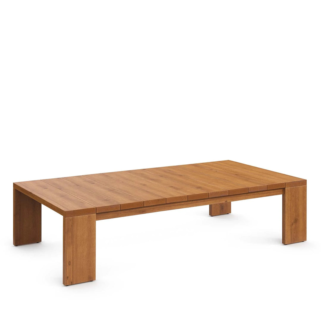 Mesa de centro para exteriores de madera de acacia Neuba.