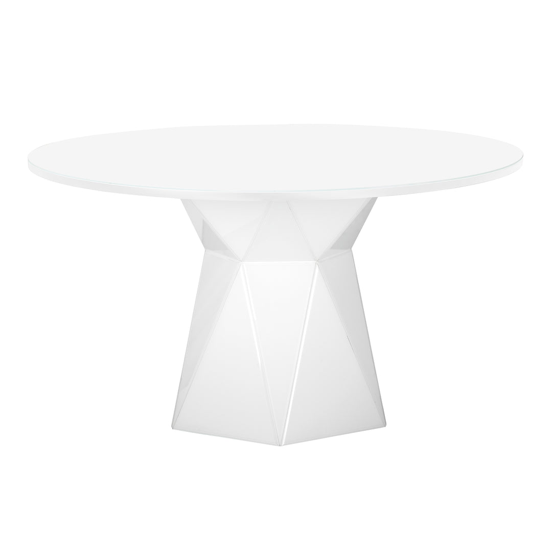 Mesa de comedor con vidrio Lutgert