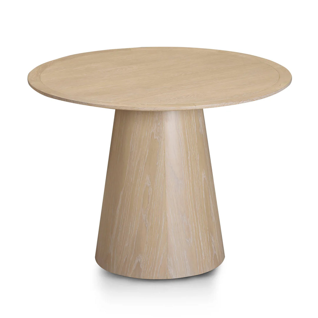 Mesa de comedor de 41” redonda de color roble Feroz