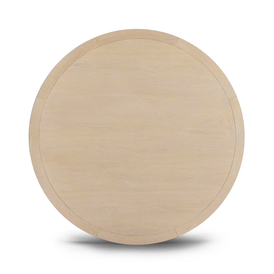 Mesa de comedor de 41” redonda de color roble Feroz