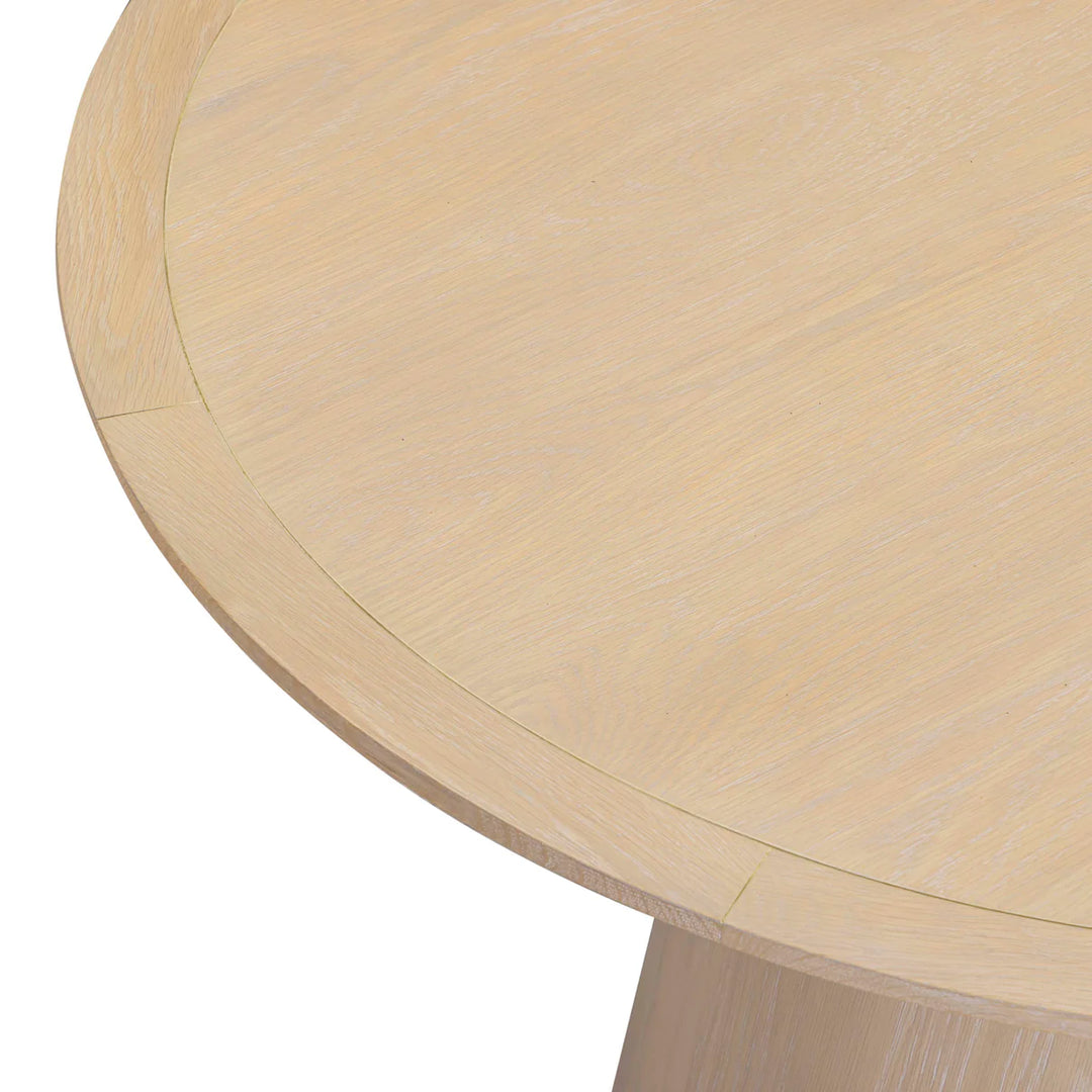 Mesa de comedor de 41” redonda de color roble Feroz