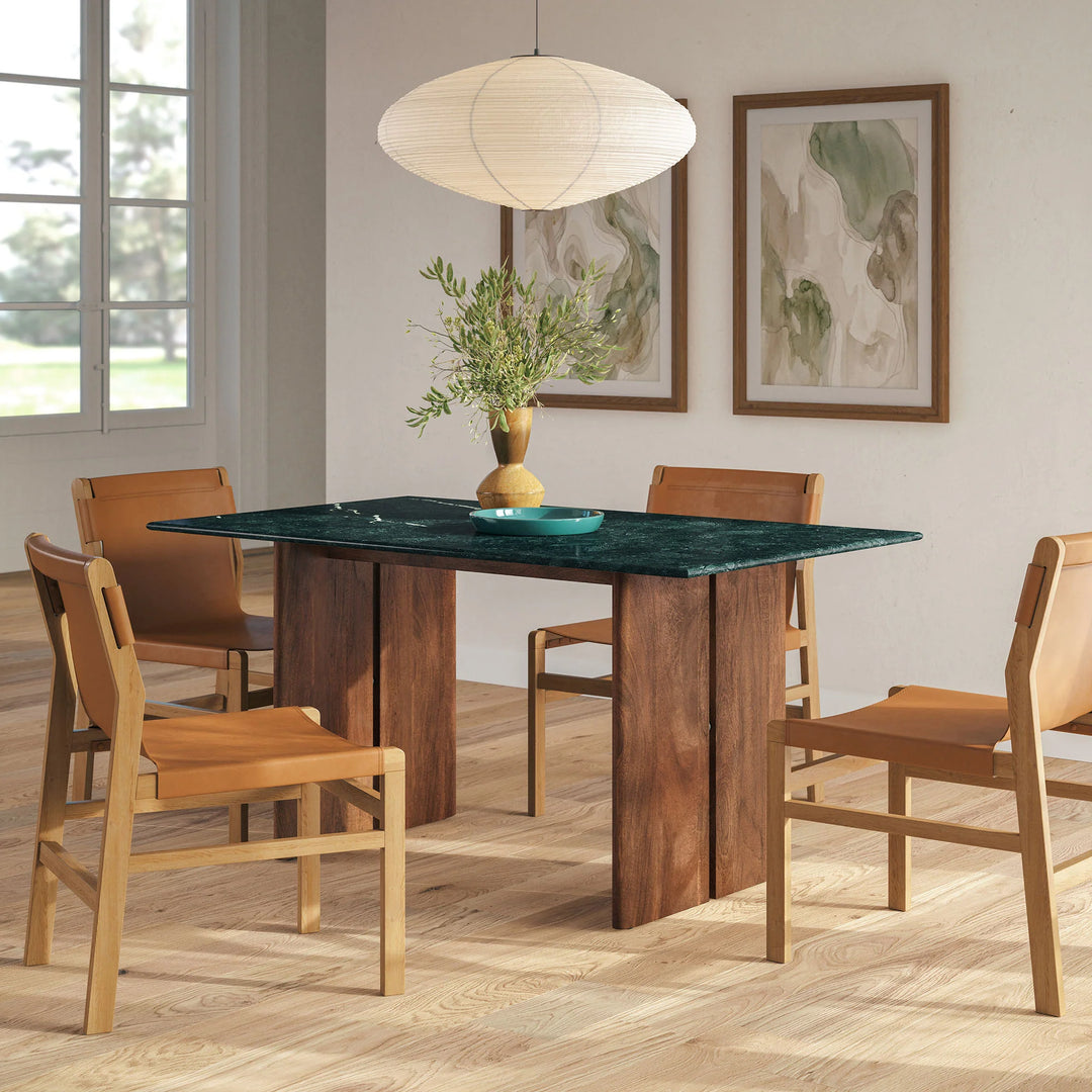 Mesa de comedor de 60" de mármol Liam