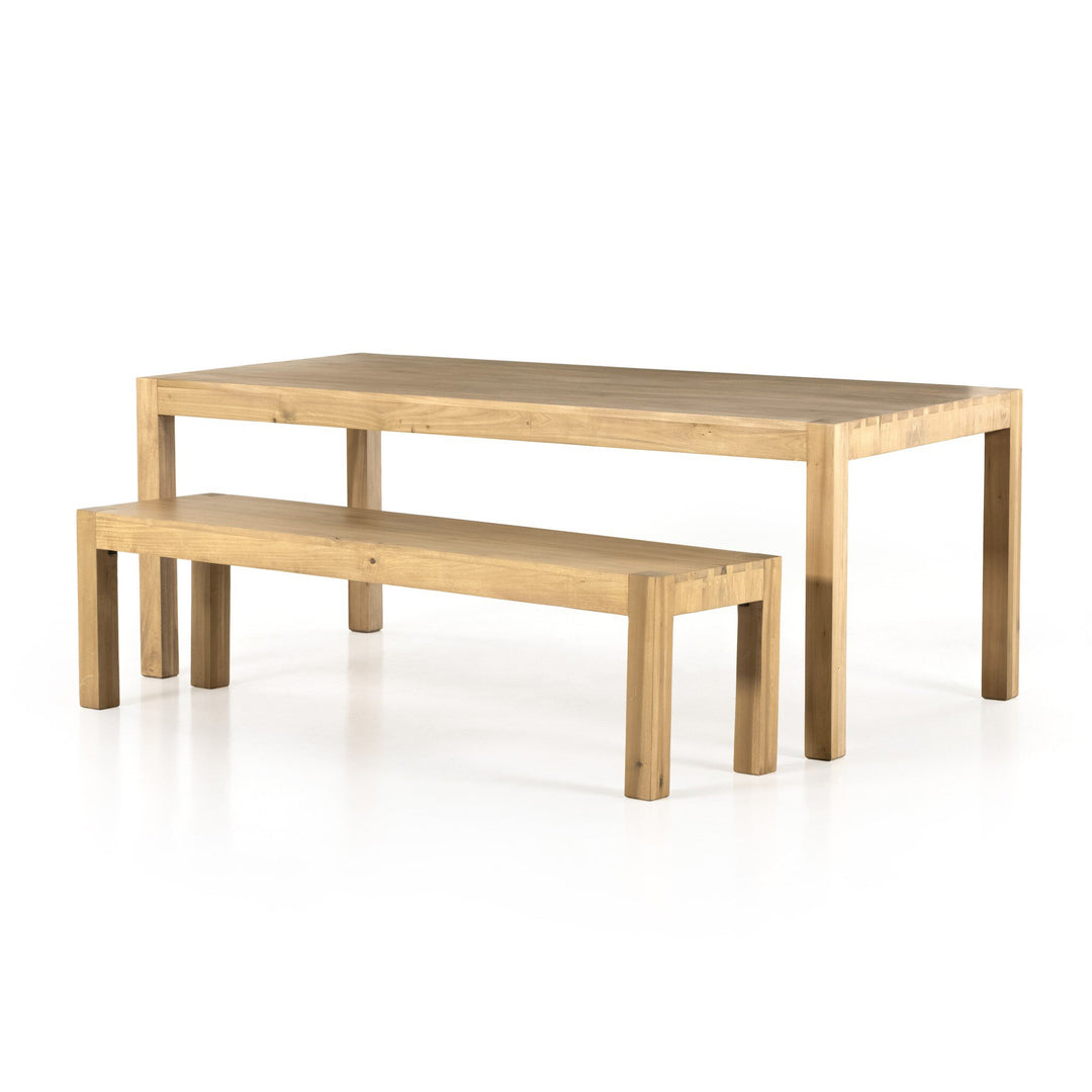 Mesa de comedor de 78” de álamo macizo Barsa