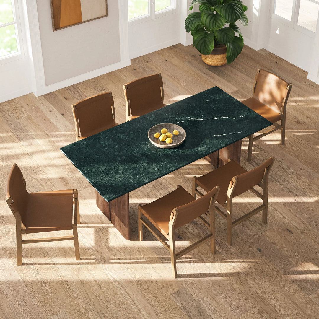 Mesa de comedor de 86" de mármol Liam