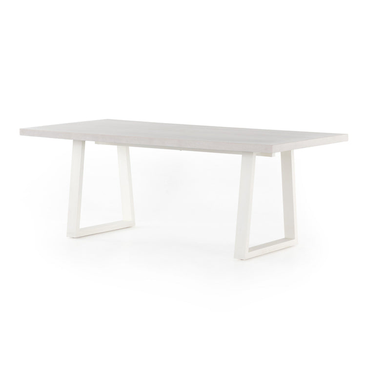 Mesa de comedor de 8 personas para exterior Dries color arena natural.