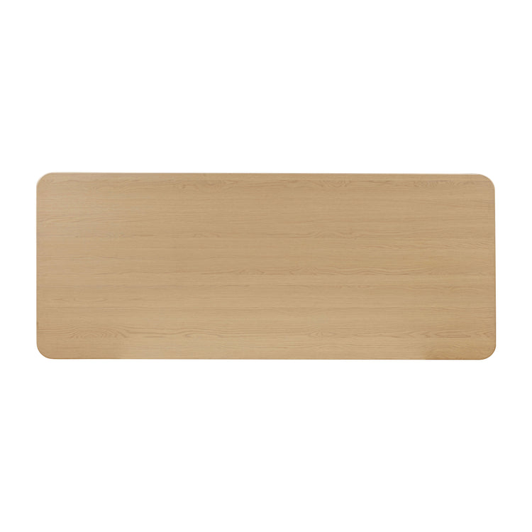 Mesa de comedor de encino Mason superficie.