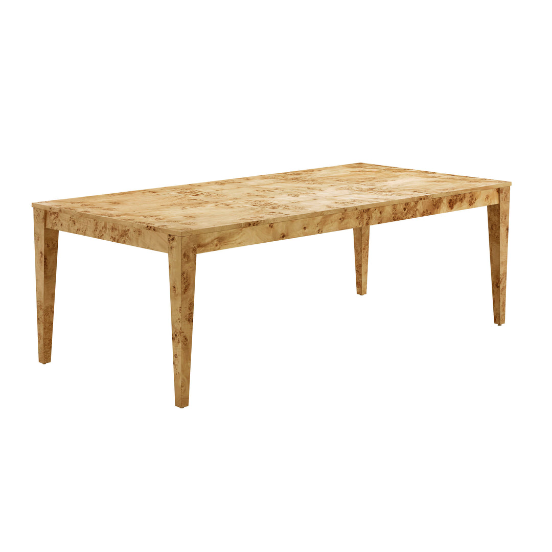 Mesa de comedor rectangular de madera de nudos Nobad.