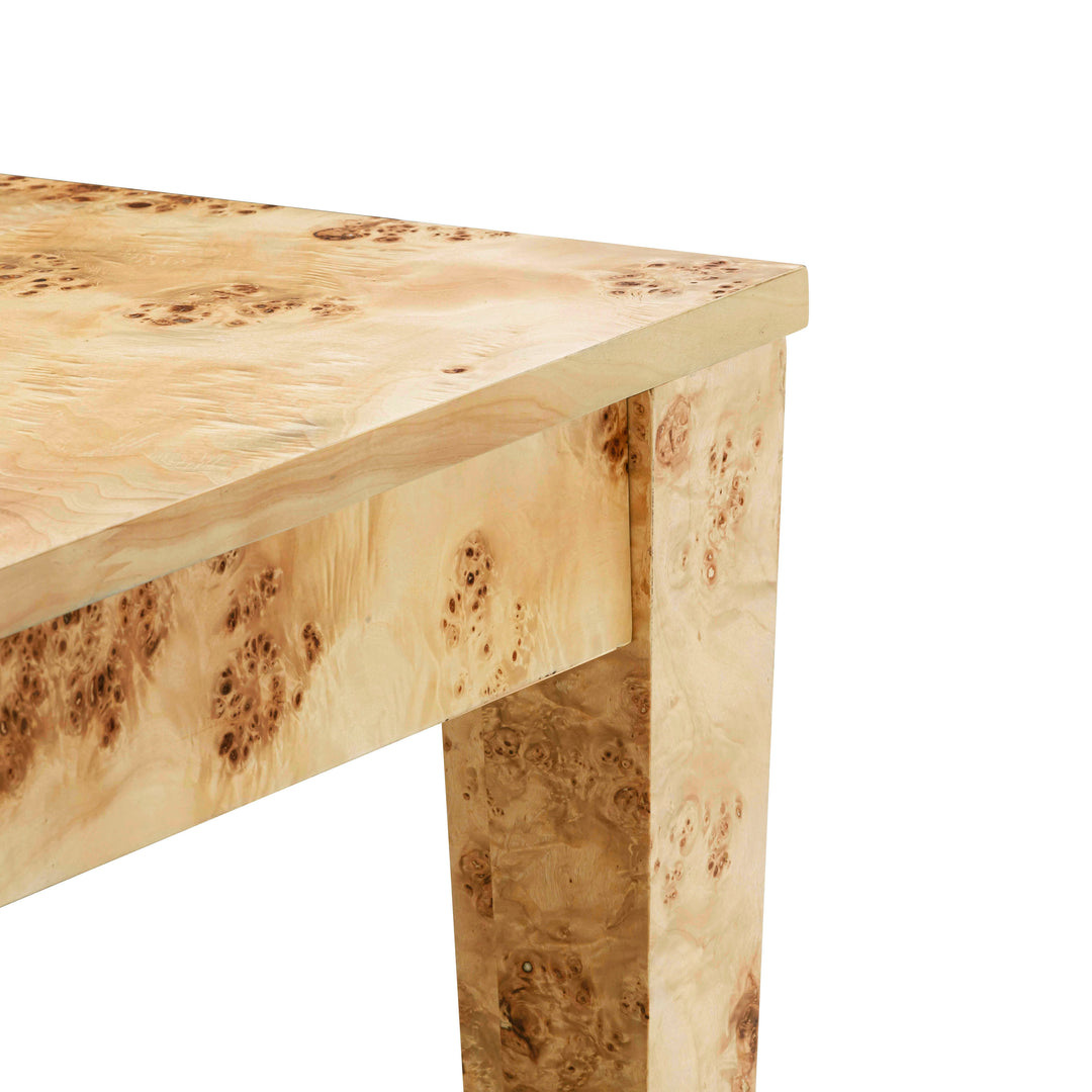 Mesa de comedor rectangular de madera de nudos Nobad