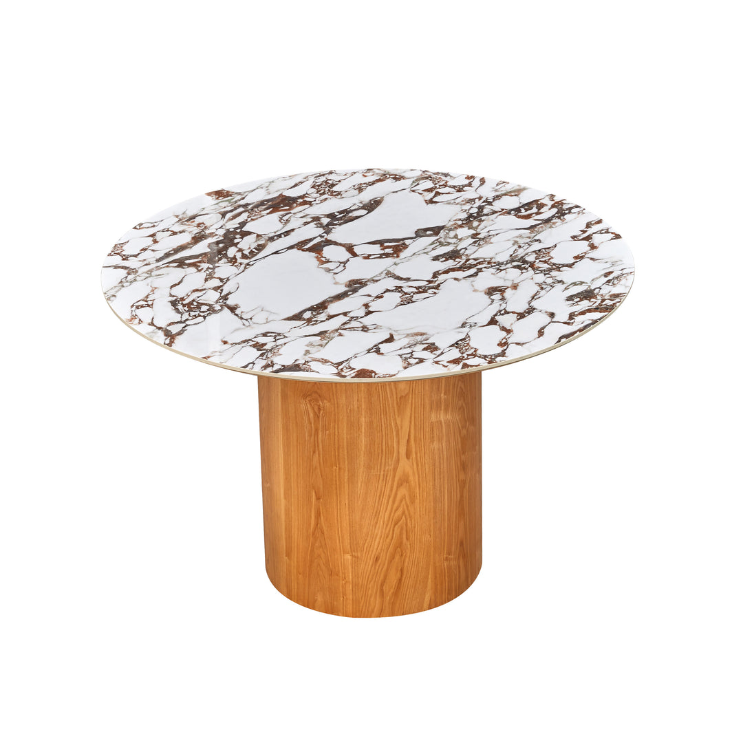 Mesa de comedor redonda para interior de 47" Ezra