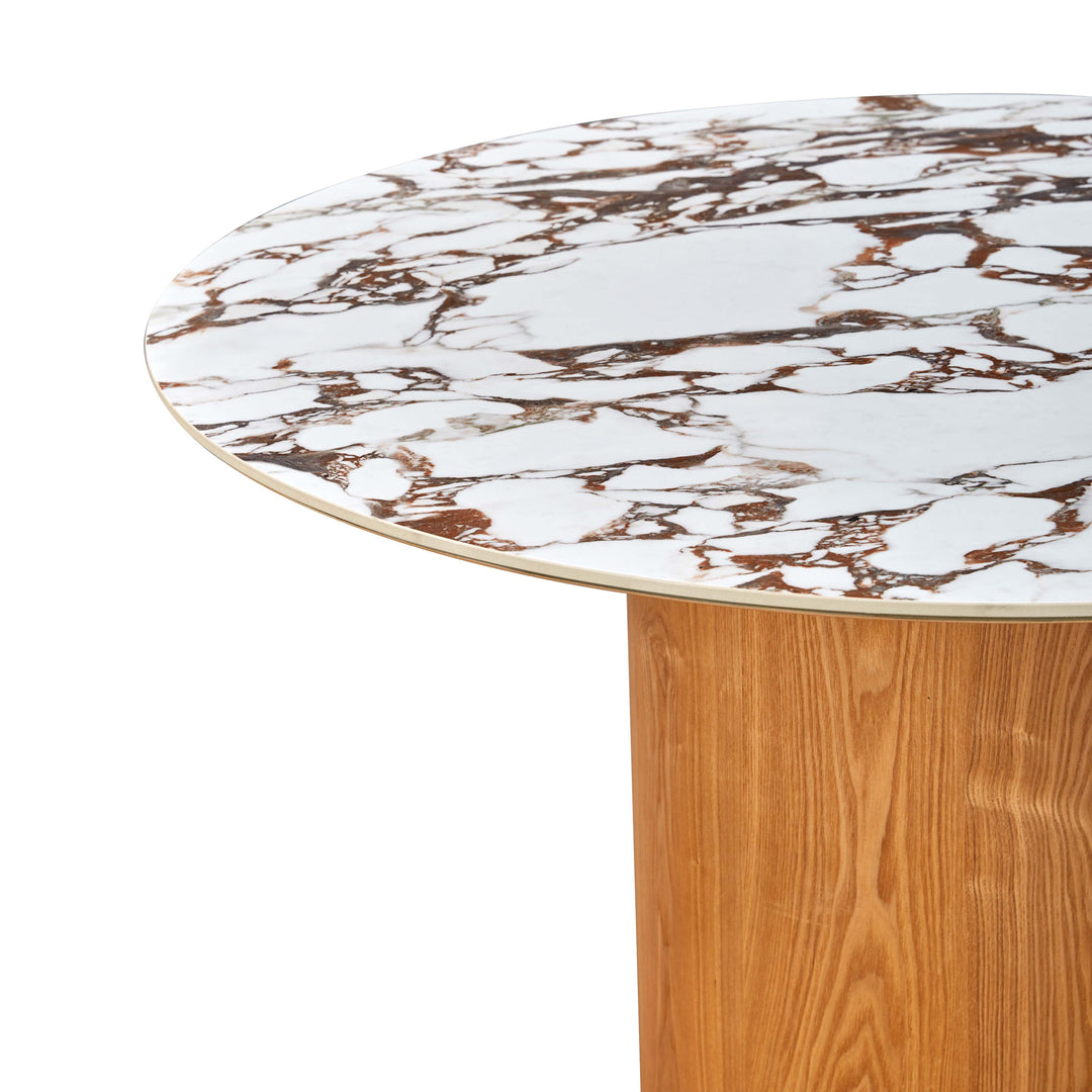 Mesa de comedor redonda para interior de 47" Ezra