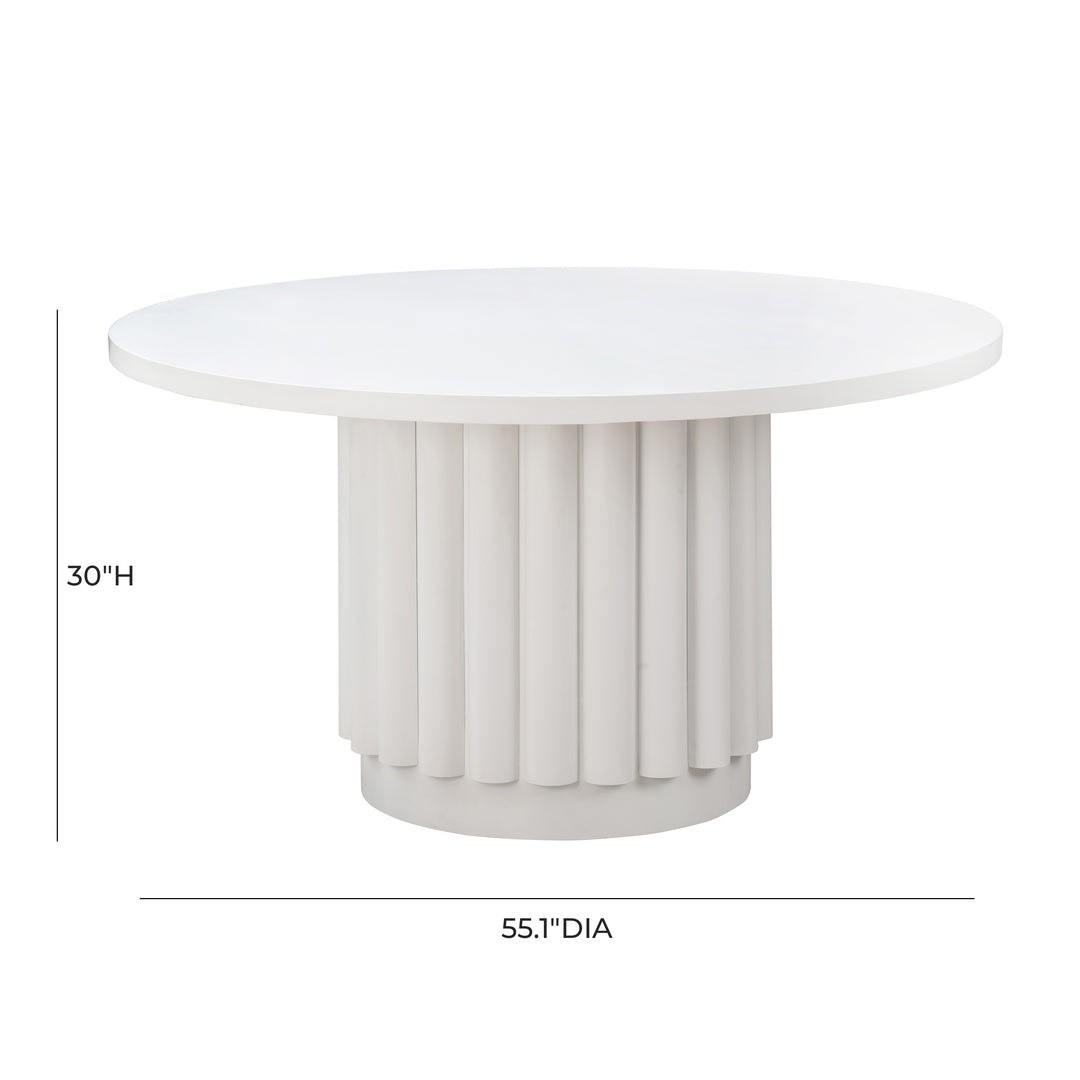 Mesa de comedor redondo de 55” Blain