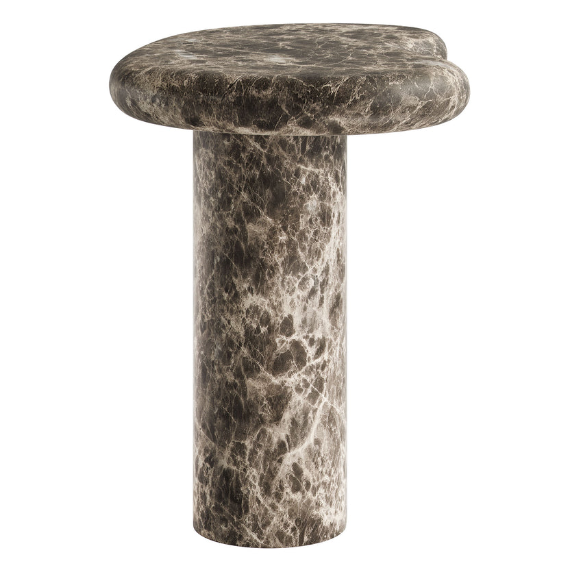Mesa lateral con forma de riñón para exteriores Eithan